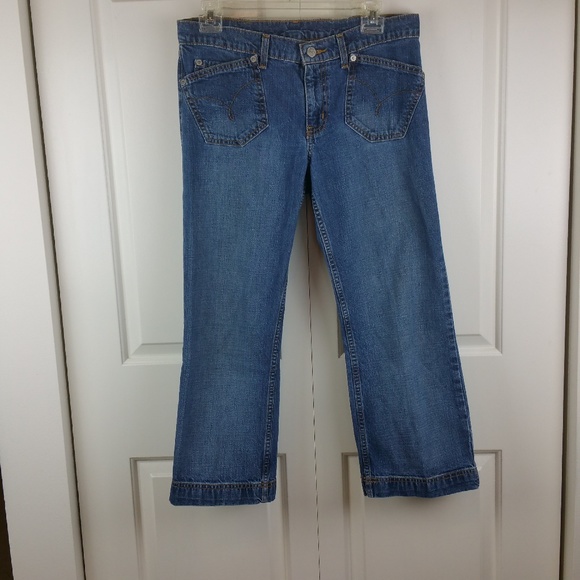 Polo Ralph Lauren Pants - RL Polo Jeans Slanted Pocket Blue Jeans Capri 8